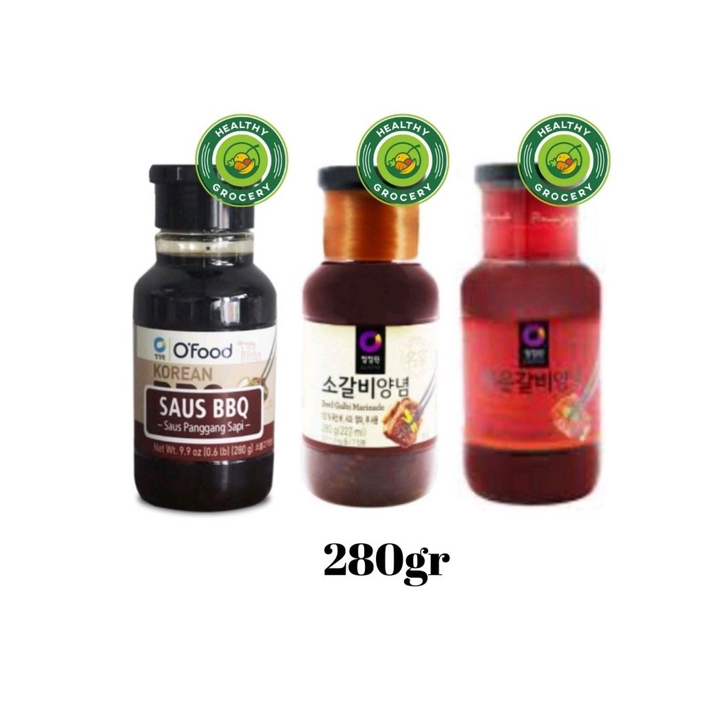 

Chung Jung One Marinade Sauce 280 gr / Beef Bulgogi / Beef Galbi / Spicy Galbi