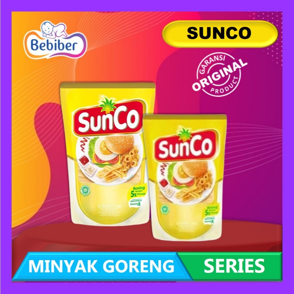 

Sunco Minyak Goreng Series - Minyak dengan 5 Tahapan Lebih Bening - Tidak Mudah Beku - Bebiber
