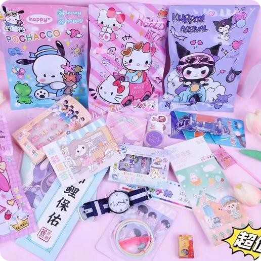 

Blind Bag Kuromy Melody Papacha Dog Blind Box Stationery Set Alat Tulis