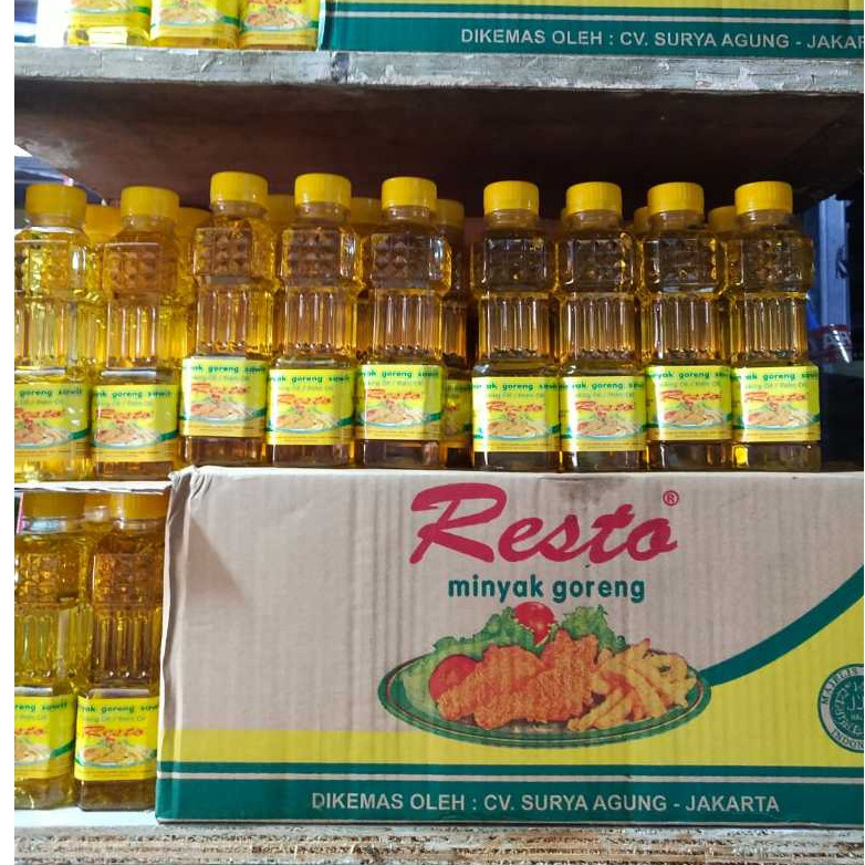 

MINYAK GORENG/MINYAK SAYUR MERK RESTO 250 ML DAN FITRI 200 ML HARGA EKONOMIS HARGA PER KARDUS/KARTON