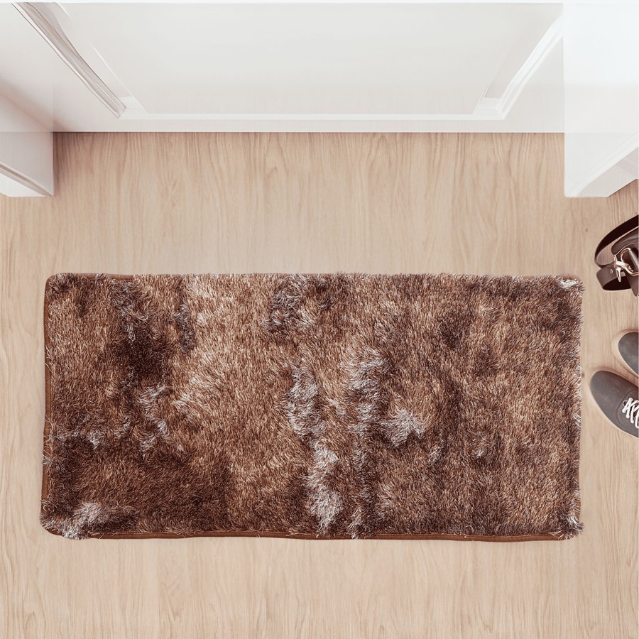 Keset Shaggy Polos Tebal Premium alas Lantai Ruang Tamu dan Kamar Tidur - 50x100cm - MF