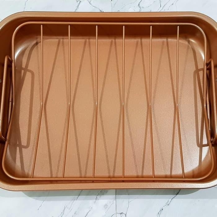 ROASTING PAN WAJAN PANCI PANGGANGAN AYAM DAGING COPPER GRILL LOYANG