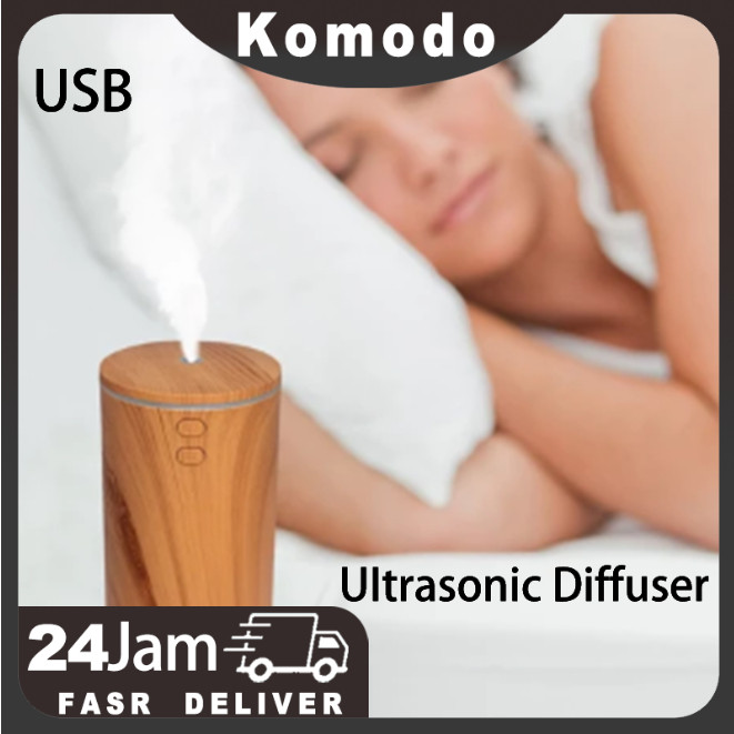 USB Car Diffuser Humidifier Ultrasonic Tanpa Stik Kapas / Untuk Mobil Essential Oil Aromaterapi