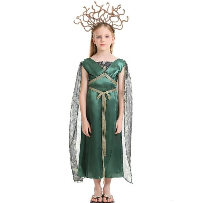 MEDUSA GREEK GODDESS COSTUME HALLOWEEN COSTUME KOSTUM ANAK DEWI YUNANI