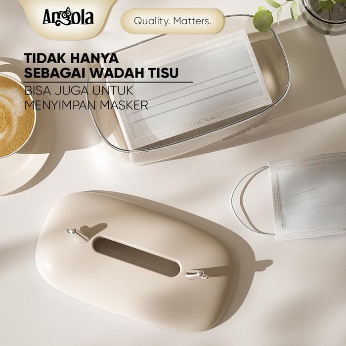 Angola Kotak Tisu Transparan/Masker Box D87 Tissue Box Minimalis