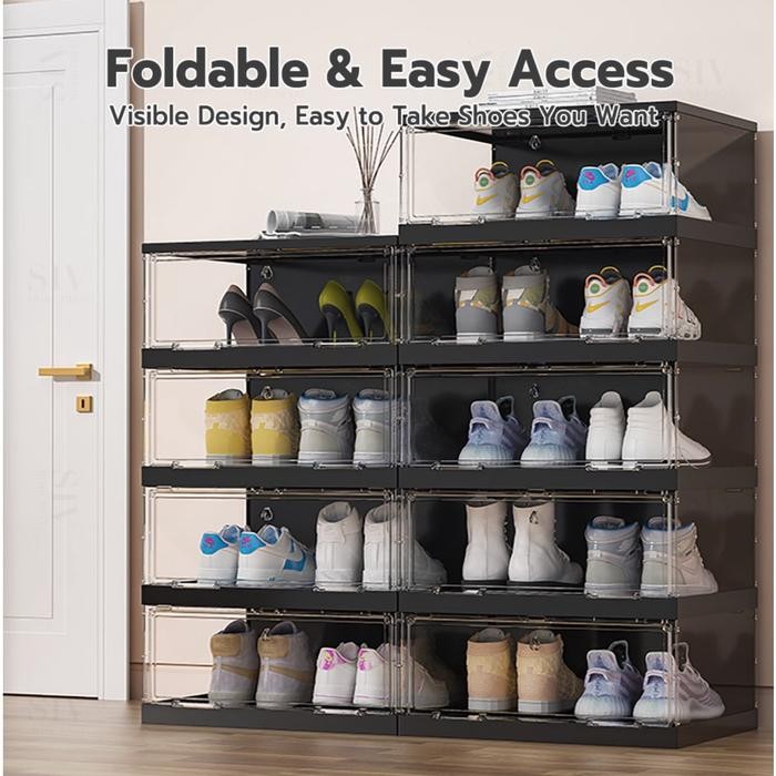 Rak Sepatu Lipat Lemari Sepatu Lipat Kotak Sepatu Lipat Kotak