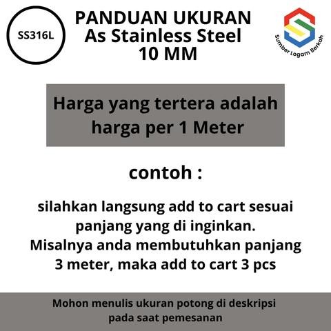 As 10 Mm Stainless Steel 316