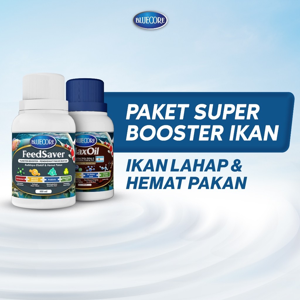 Paket Super Booster Ikan dengan plankton booster & minyak ikan untuk Hemat Pakan dan Perangsang