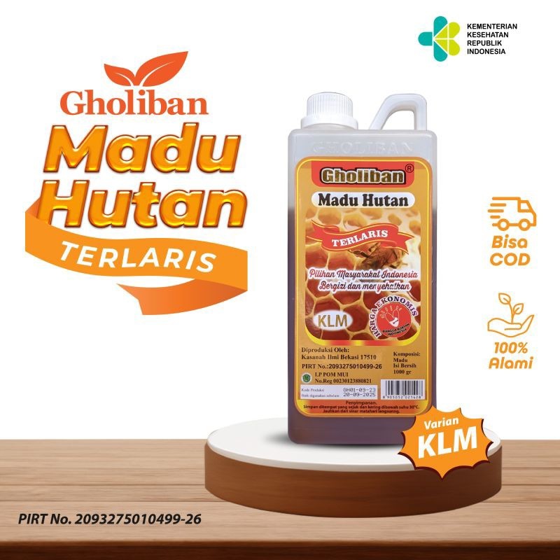 

Madu Hutan KLM Gholiban 1kg Terlaris Original Product
