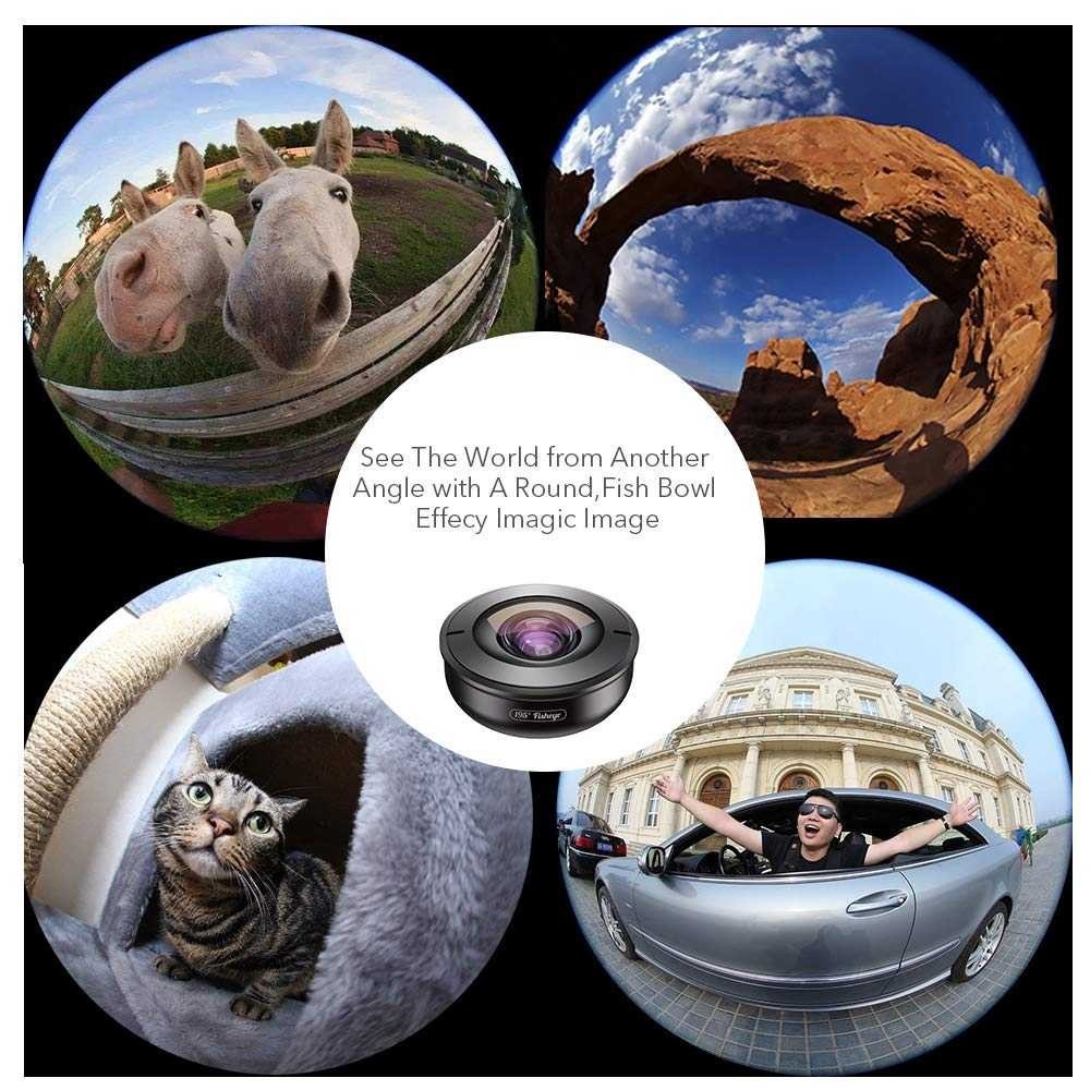 Lensa Kamera Smartphone Universal Clip 5 in 1 Lens - APEXEL APL-HB5