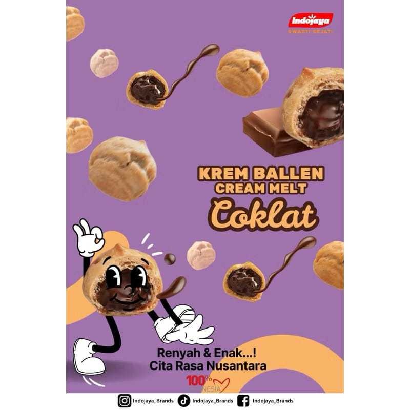 

Olivoliv Snack Soes Kering Isi Cokelat Krim Indojaya Sus Cokelat 2 Kg /1 Kg/500 Gr Murah Dan Renyah
