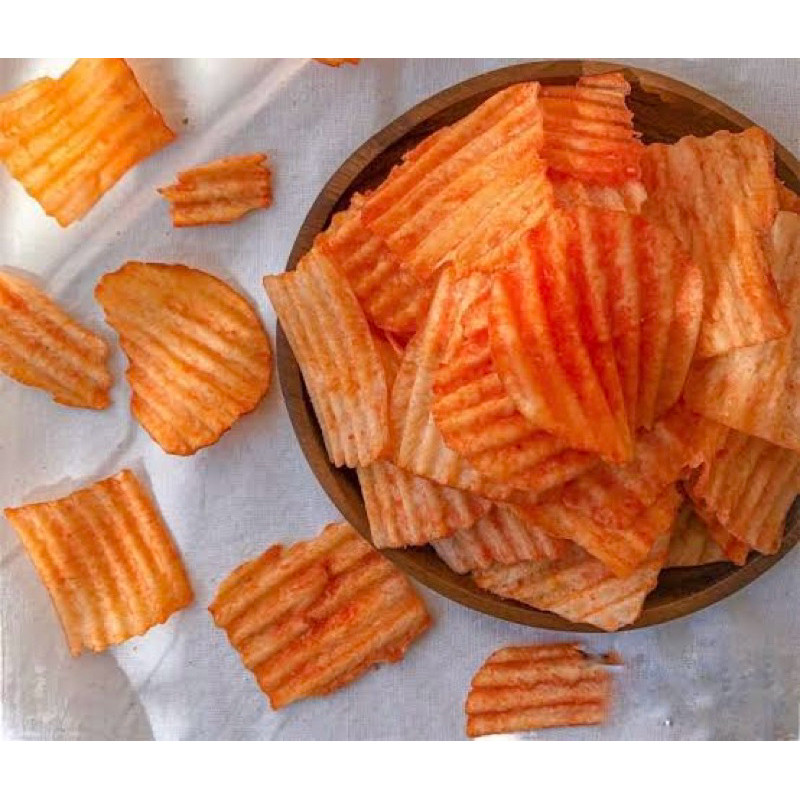 

Olivoliv Snack Keripik Singkong Chuba Balado / Keripik Chuba Singkong Keju 250Gram