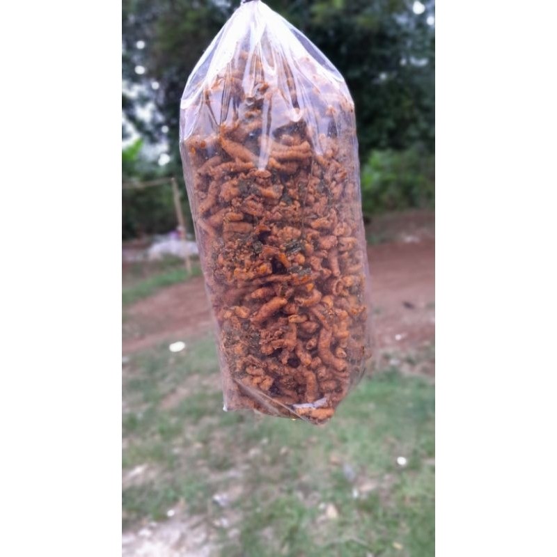 

Olivoliv Snack Keripik Usus Pedas Daunjeruk & Balado 2Kg & 1,5 Kg