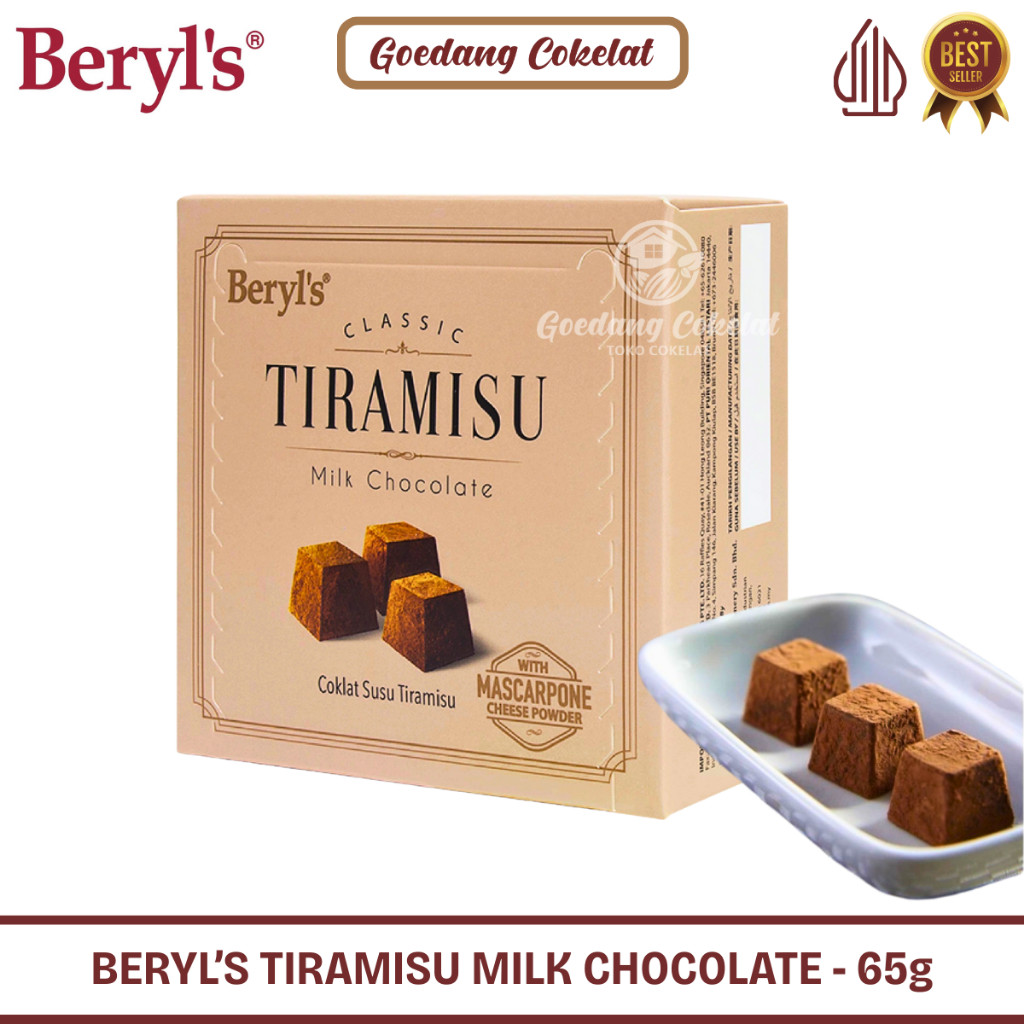 

Olivoliv Snack Beryls Classic Tiramisu Almond Green Tea Milk White Chocolate 65G Coklat Malaysia