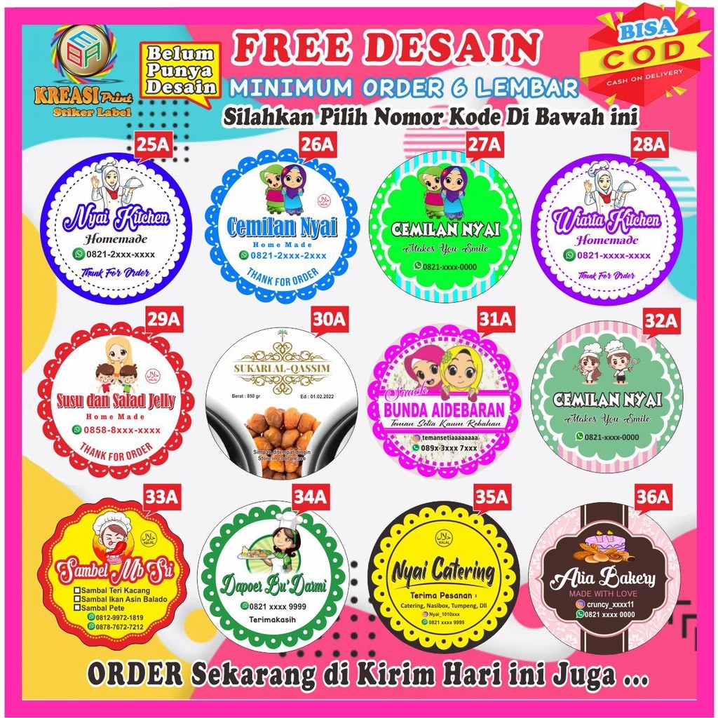 

Olivoliv Snack Stiker Label Makanan Custom Murah Desain Sendiri Terlaris Gratis Desain Bisa