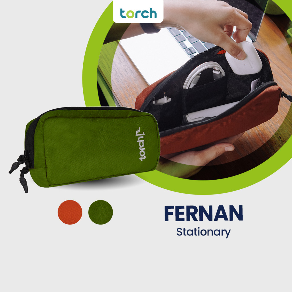 

TORCH Fernan Multi Pocket Travel Language Organizer Bag - Tas Storage Packing Stationary Pouch