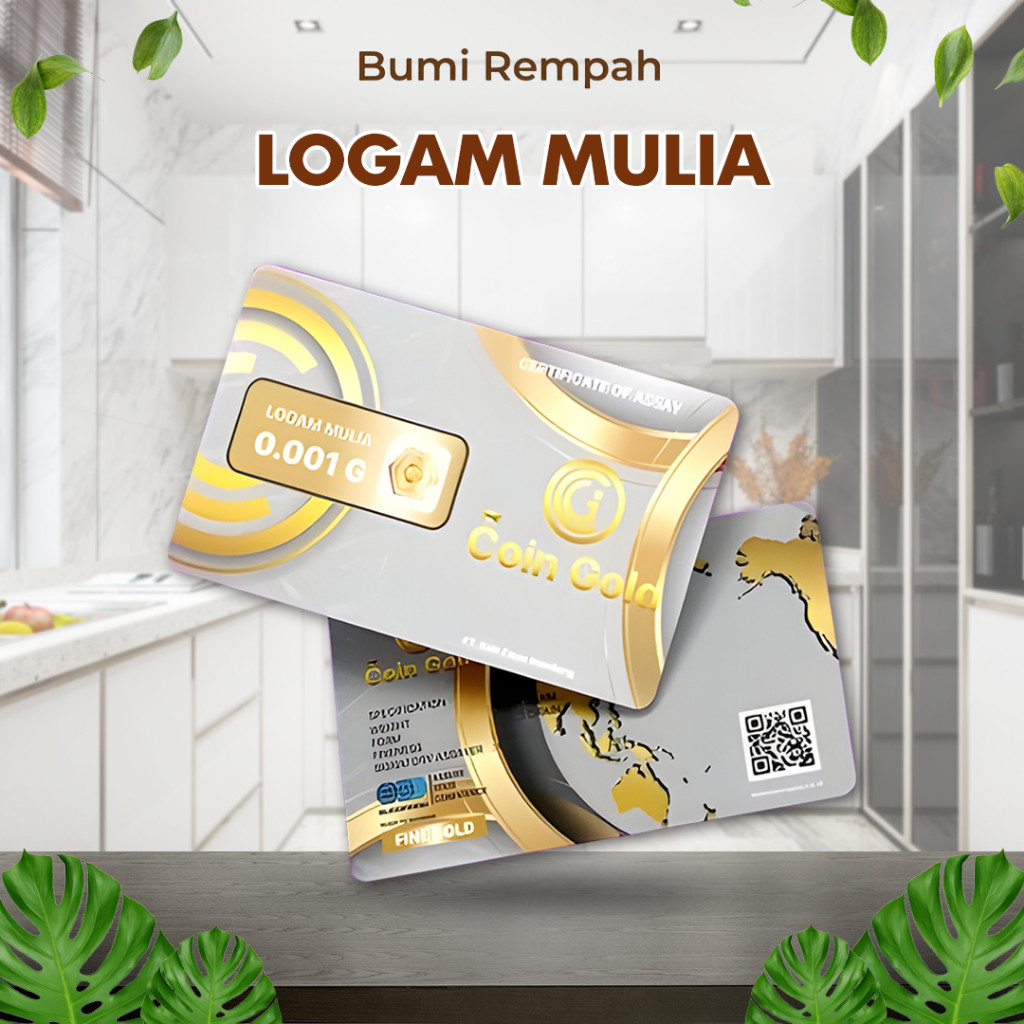 Logam Mulia 0.001 gram Coin Gold Coingold Babygold Mini gold Minigram Emas Kecil