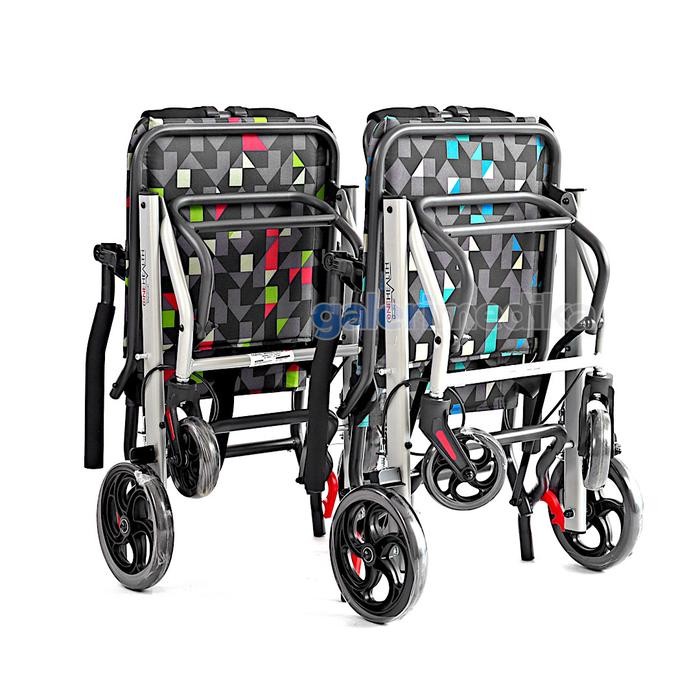 Kursi Roda Travel OneHealth DY800 Mudah Dilipat / Travel Wheelchair Jumbo Terapi Lansia Traveling Un