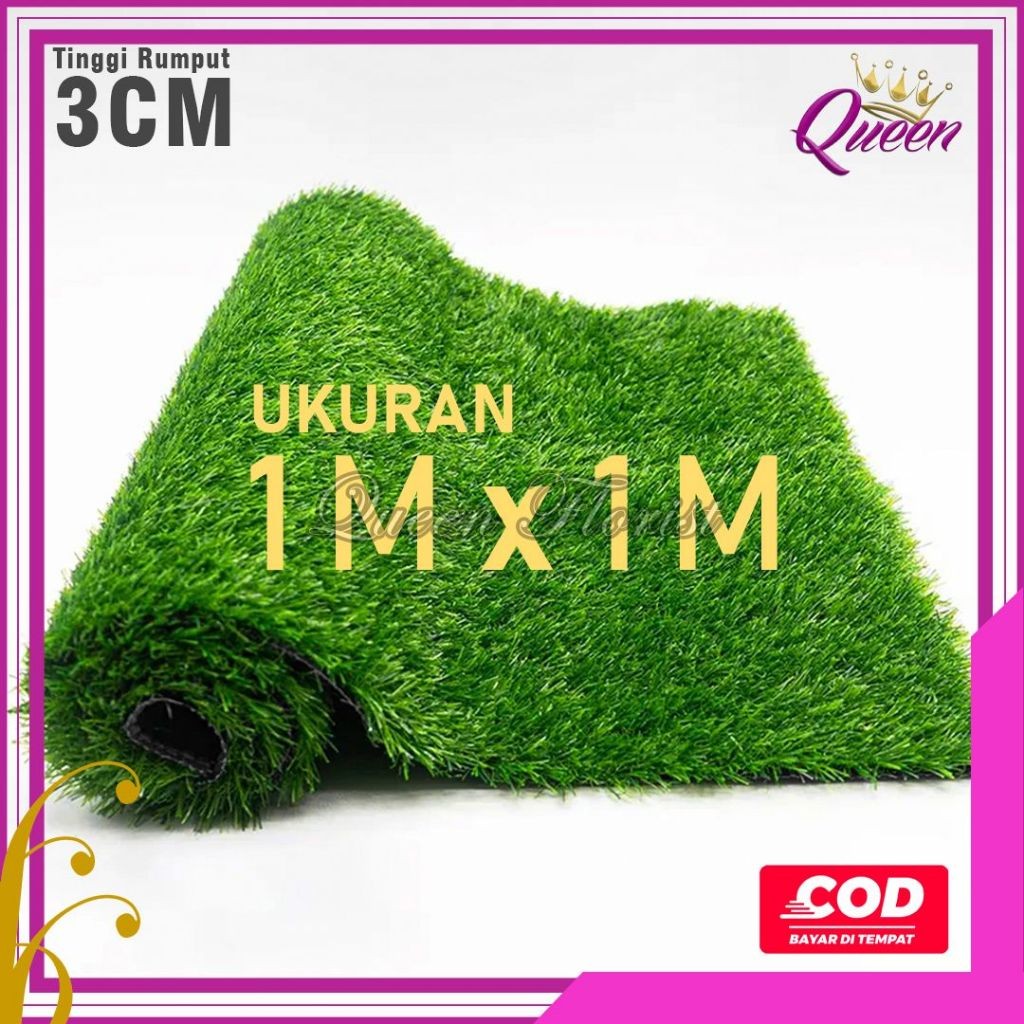 Flowersbloom Karpet Rumput Sintetis Swiss Rumput Hijau Artificial, Dekorasi Taman, Import , Rumput