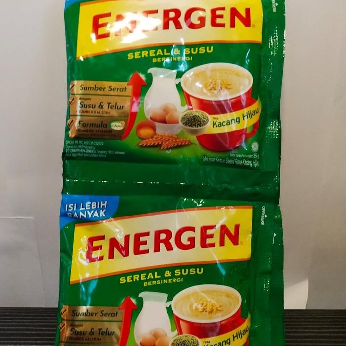 

JTTOP" ENERGEN SACHET RENCENG JAGUNG, VANILA, KACANG HIJAU, JAHE, COKLAT