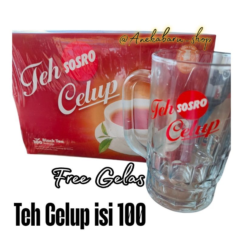 

( 1 PACK isi 100 Teh ) Teh Celup Sosro