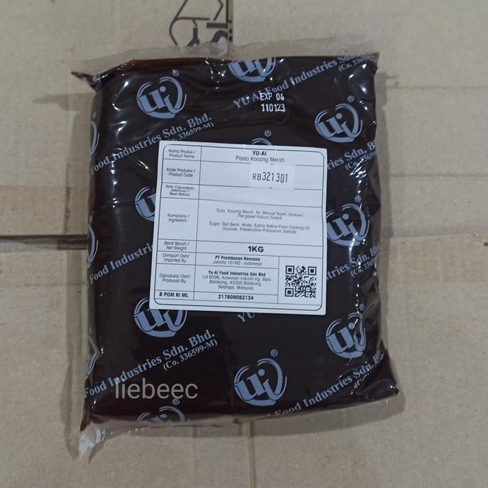 

JTTOP" YU-AI RED BEAN PASTE 1 KG / PASTA KACANG MERAH / YU AI FILLING 1KG