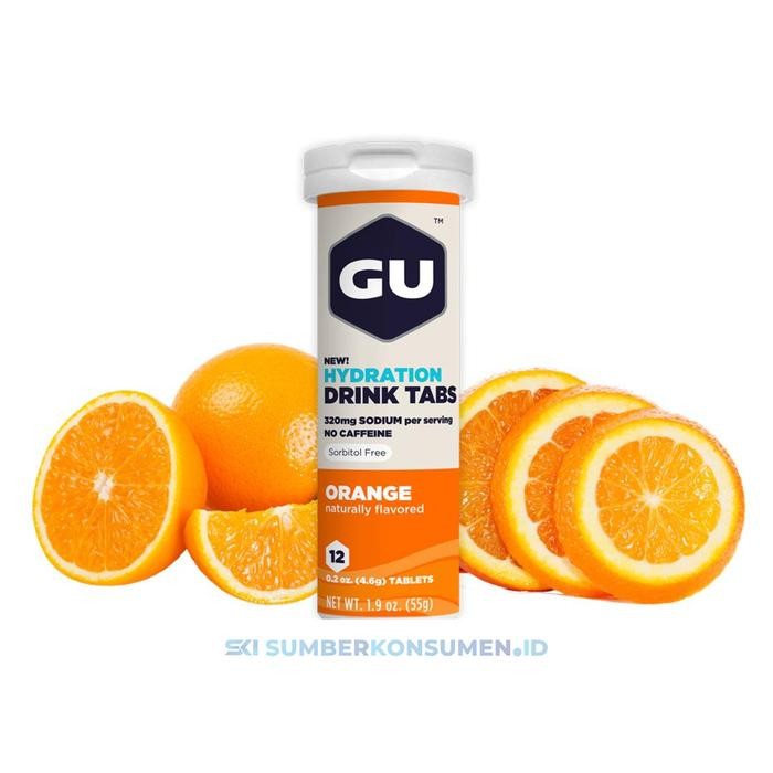 

JTTOP" GU HYDRATION DRINK TABS ORANGE / ELECTROLYTES ENERGY TABLET