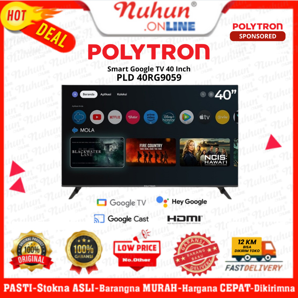 POLYTRON Google TV 40 inch PLD 40RG9059 Smart Cinemax