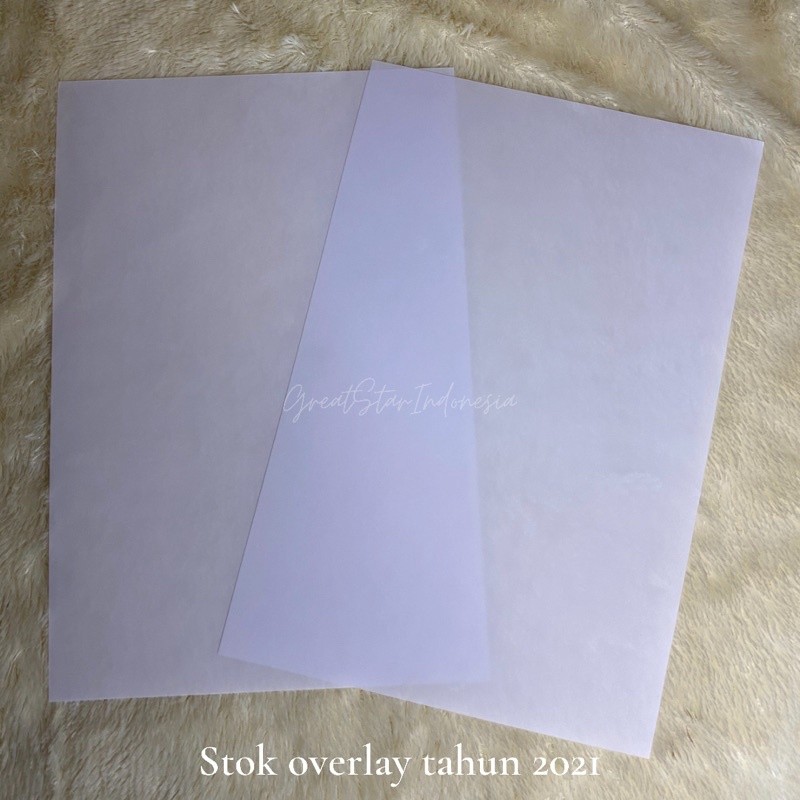 

INLAY (PENEBAL)48 mic & OVERLAY(BAG YG DI PRINT)15MIC 10 LBR/PAK