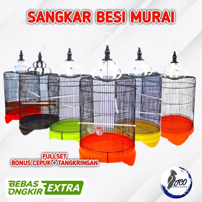 Murni Petshop - Kandang Burung Besi Jumbo Kandang Murai Besi Sangkar Burung Lovebird