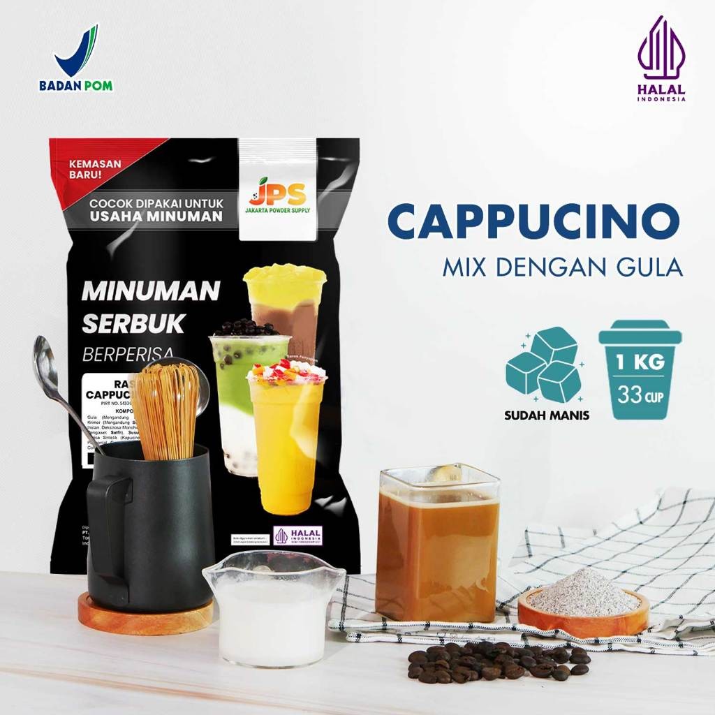 

Powder Drink JPS Bubuk Minuman Rasa Cappucino Original Mix 1Kg