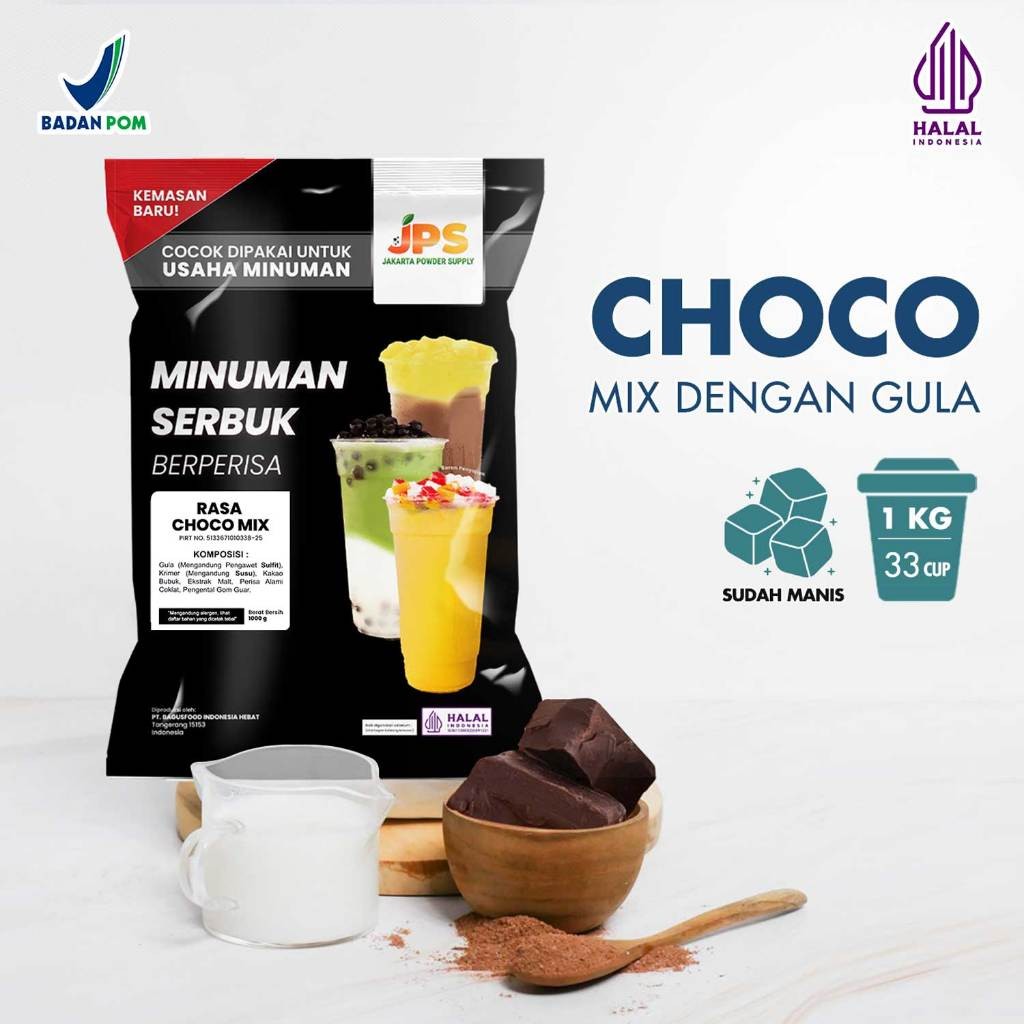 

Powder Drink JPS Bubuk Minuman Rasa Choco Mix 1Kg