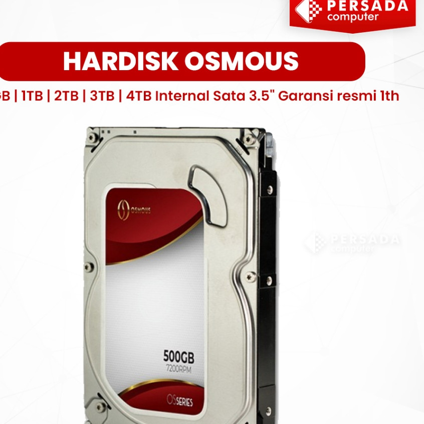 MD Hardisk Osmous 500GB 1TB 2TB 3TB 4TB Internal Sata 3.5" Garansi resmi 1th