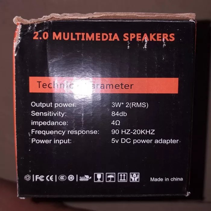 Mini speaker kabel /SPEAKER MULTIMEDIA BENTUK KOTAK/SPEAKER USB STANDAR FOR PC LAPTOP CPU