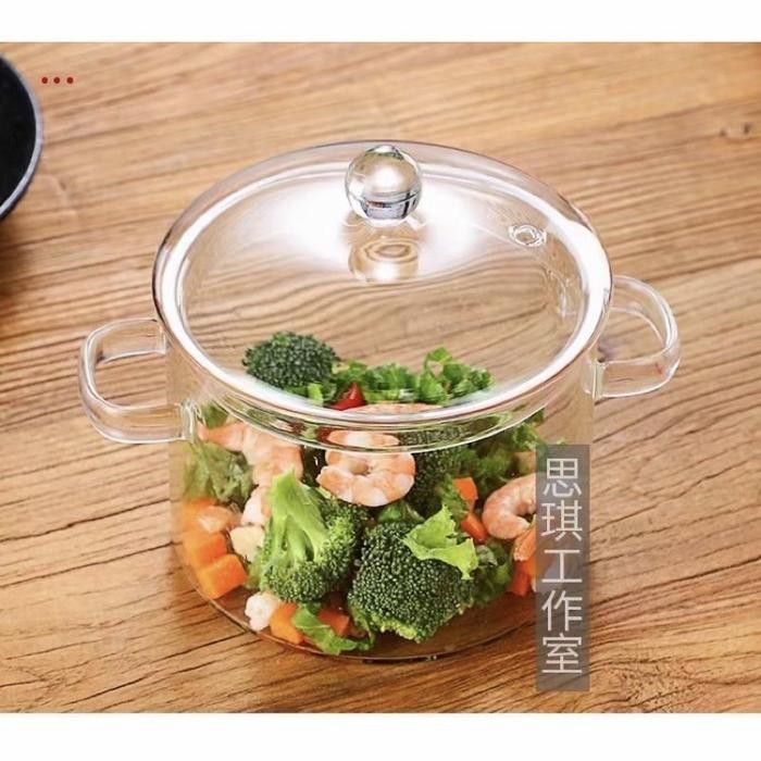 (SALE)Mangkuk kaca tahan panas/Panci kaca untuk masak