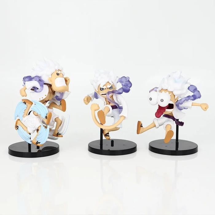 ACTION FIGURE ONE PIECE MONKEY D LUFFY NIKA GEAR 5 SUN GOD Q VER. WCF TOPPER CAKE MAINAN PAJANGAN