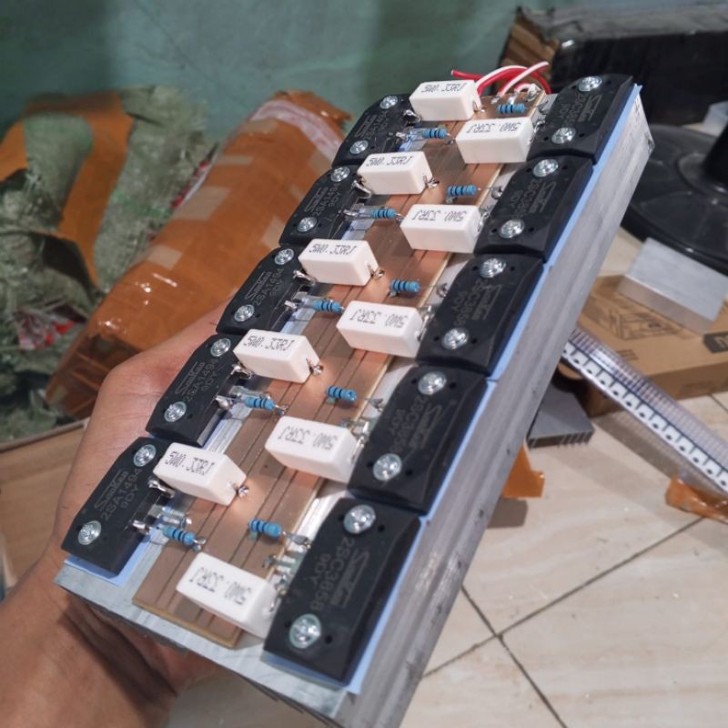 Driver socl 506 plus final 5 set transistor sanken kit power amplifier siap pakai