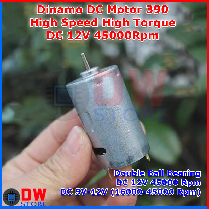 Dinamo DC Motor RS390 RS 390 DC 12V 11.8V High RPM Speed High Torque Violent Motor