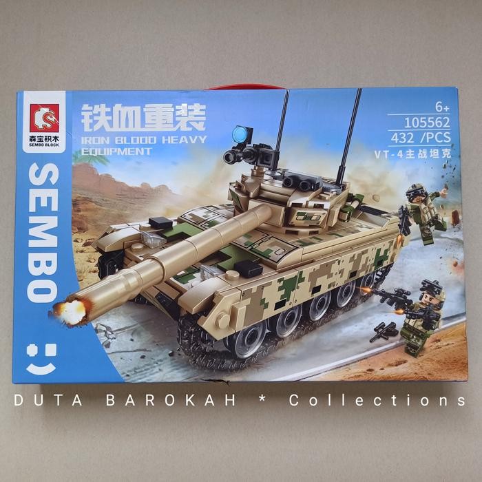 Mainan Sembo Brick Military Iron Blood - Balok Susun Tank Militer