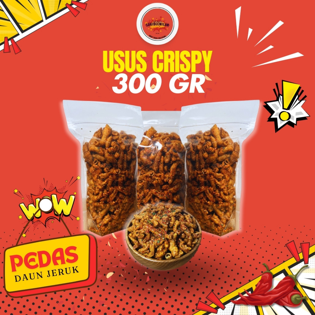 

Keripik Usus Ayam Crispy Pedas Daun Jeruk 300gr