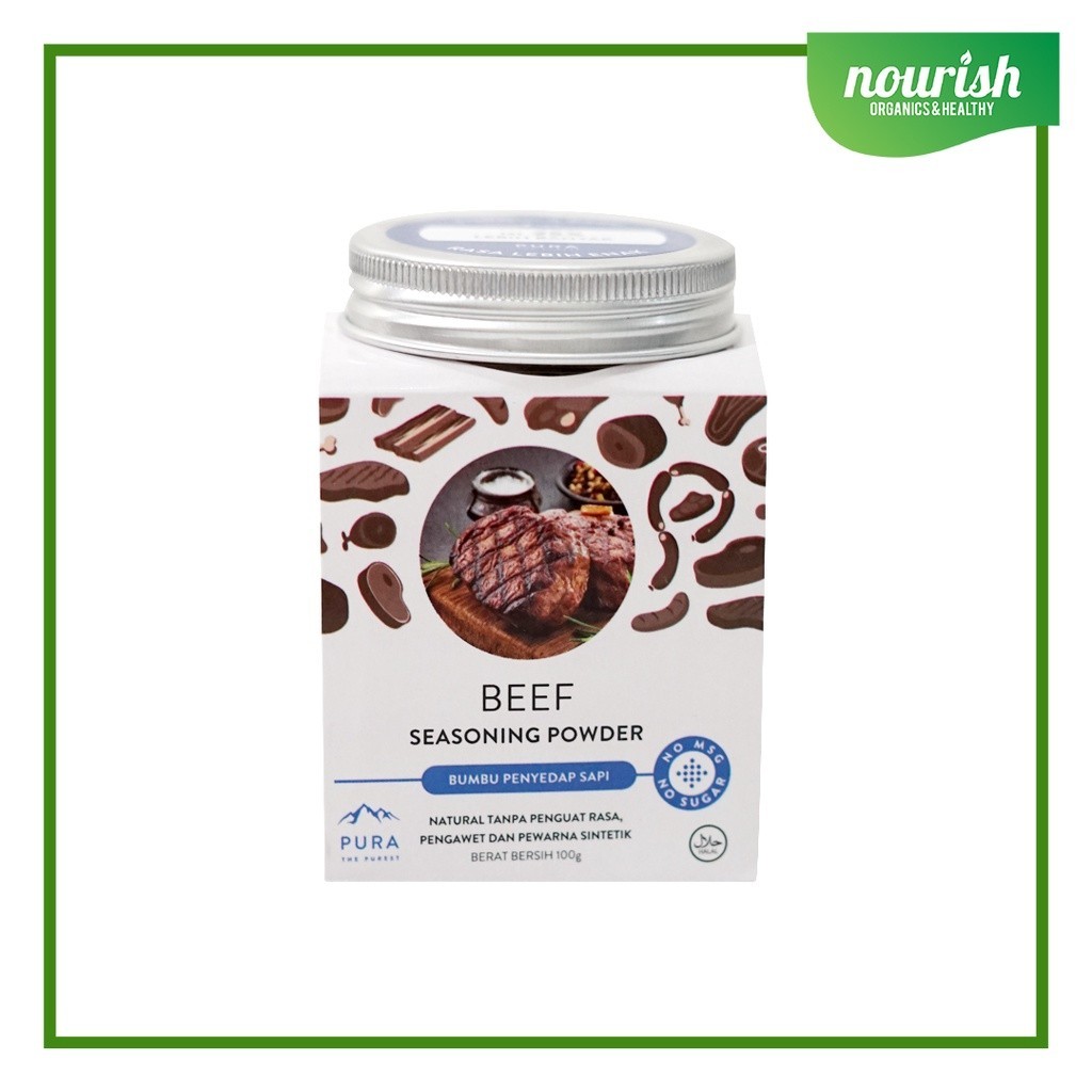 

PURA SEASONING BUMBU PENYEDAP NO MSG - BEEF 100 gr