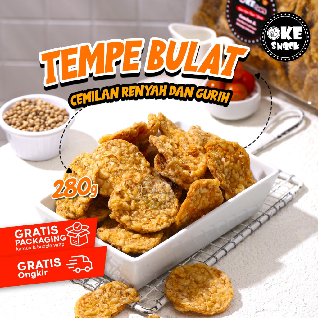 

Keripik Tempe Bulat Super 280g