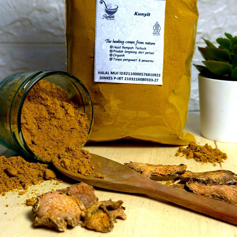 

Kunyit Bubuk 1 Kg Murni Rempah Bu Risma