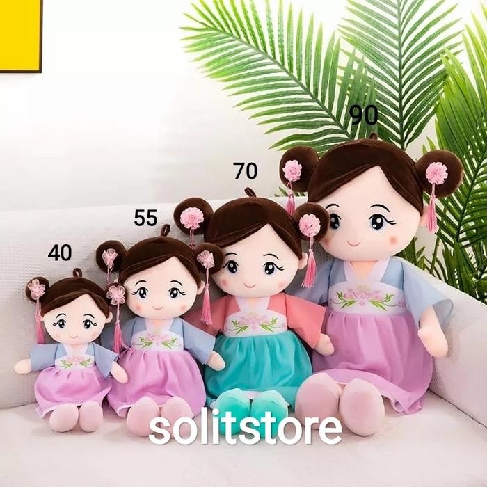 Boneka Anak Lucu Hanbok Korea Import