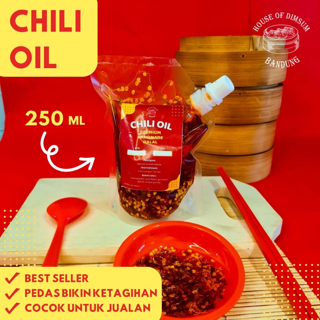 

Chili Oil Minyak Cabai Premium Halal 250ml