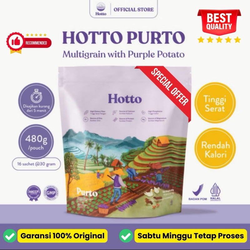 

Hotto hoto purto / porto / mame official distributor store / shop original - multigrain metafiber