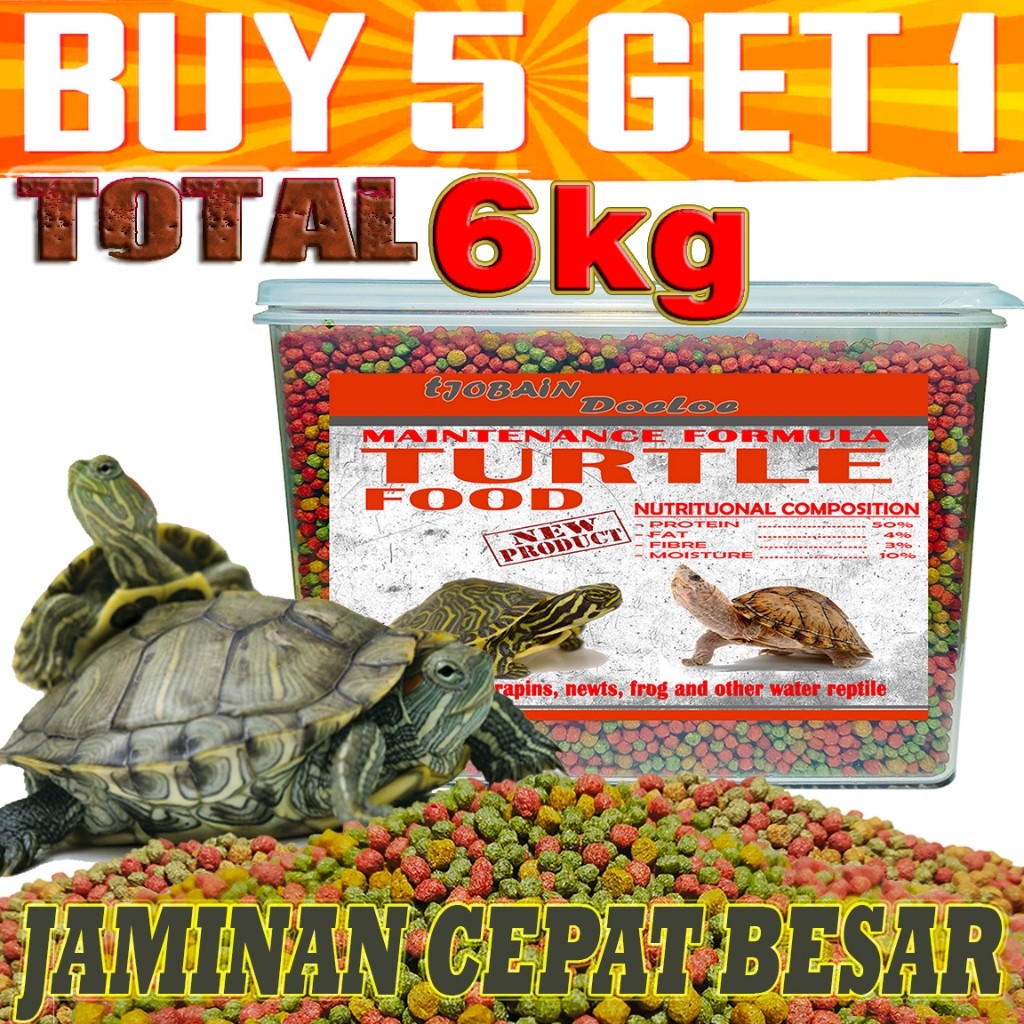 TURTLE PELET FOOD MAKANAN PAKAN KURA KURA AIR BRAZIL RES BRASIL RAZOR ALIGATOR DAMER DAMPUT CST AST