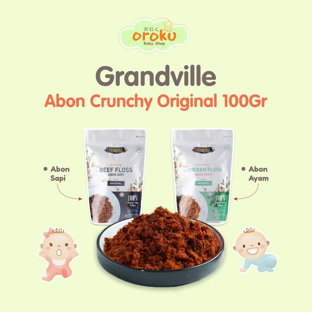 

GRANDVILLE ABON CRUNCHY ORIGINAL 100GRAM / ABON BAYI DAN ANAK