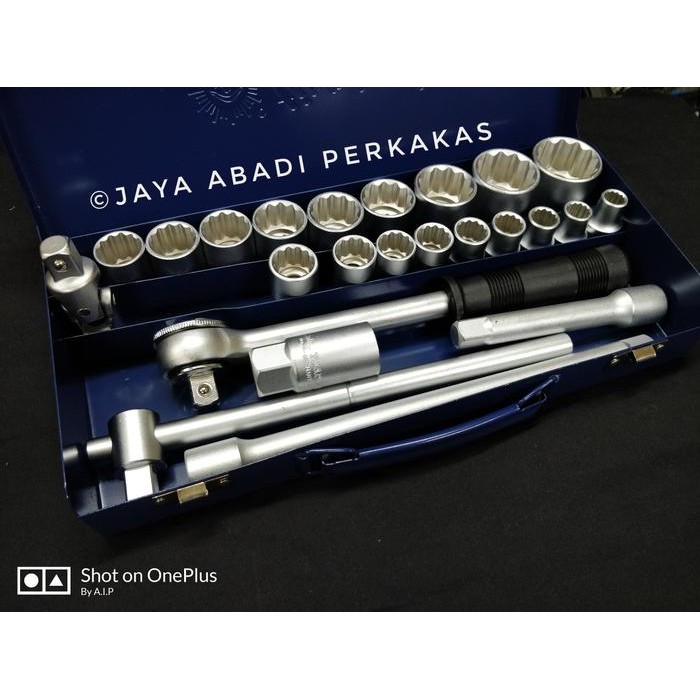 Ta_ Kunci Sock Set - Socket Set Tjap Mata Germany 25Pcs