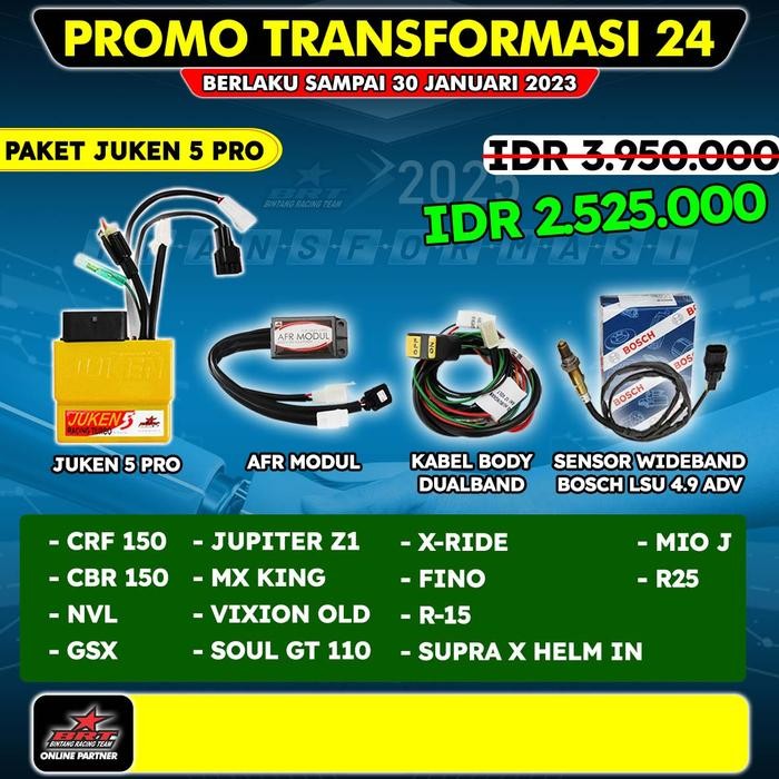 PREMIUM ECU BRT Juken 5++ Pro NVL / GSX / CRF / Vespa / R15 VVA / WR 155 / XSR